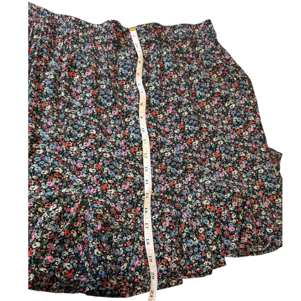 NWT Loft Mini Skirt Artsy Floral Multi Color XL - Picture 6 of 6